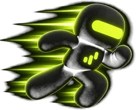 the bot at fast pace, sprinting