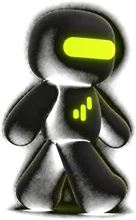 the bot at slow pace, walking